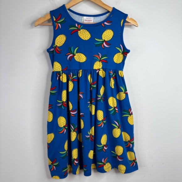 Hanna Andersson Dress 10 Chasing Summer Sundress Pineapple Pockets School Play - Picture 1 of 8